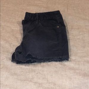 Navy corduroy shorts